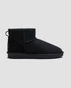 classic mini sheepskin boots black side