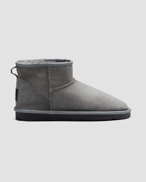 classic mini sheepskin boots grey side