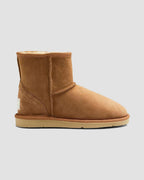 classic ultra short sheepskin boots chestnut side