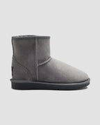 classic ultra short sheepskin boots grey side