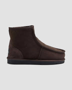 deluxe sheepskin boots chocolate side