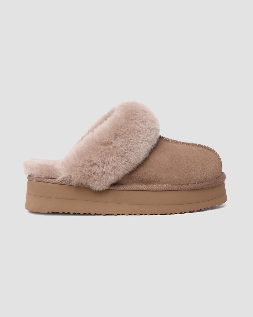Platform Sheepskin Scuffs