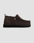 sheepskin loafers chocolate side