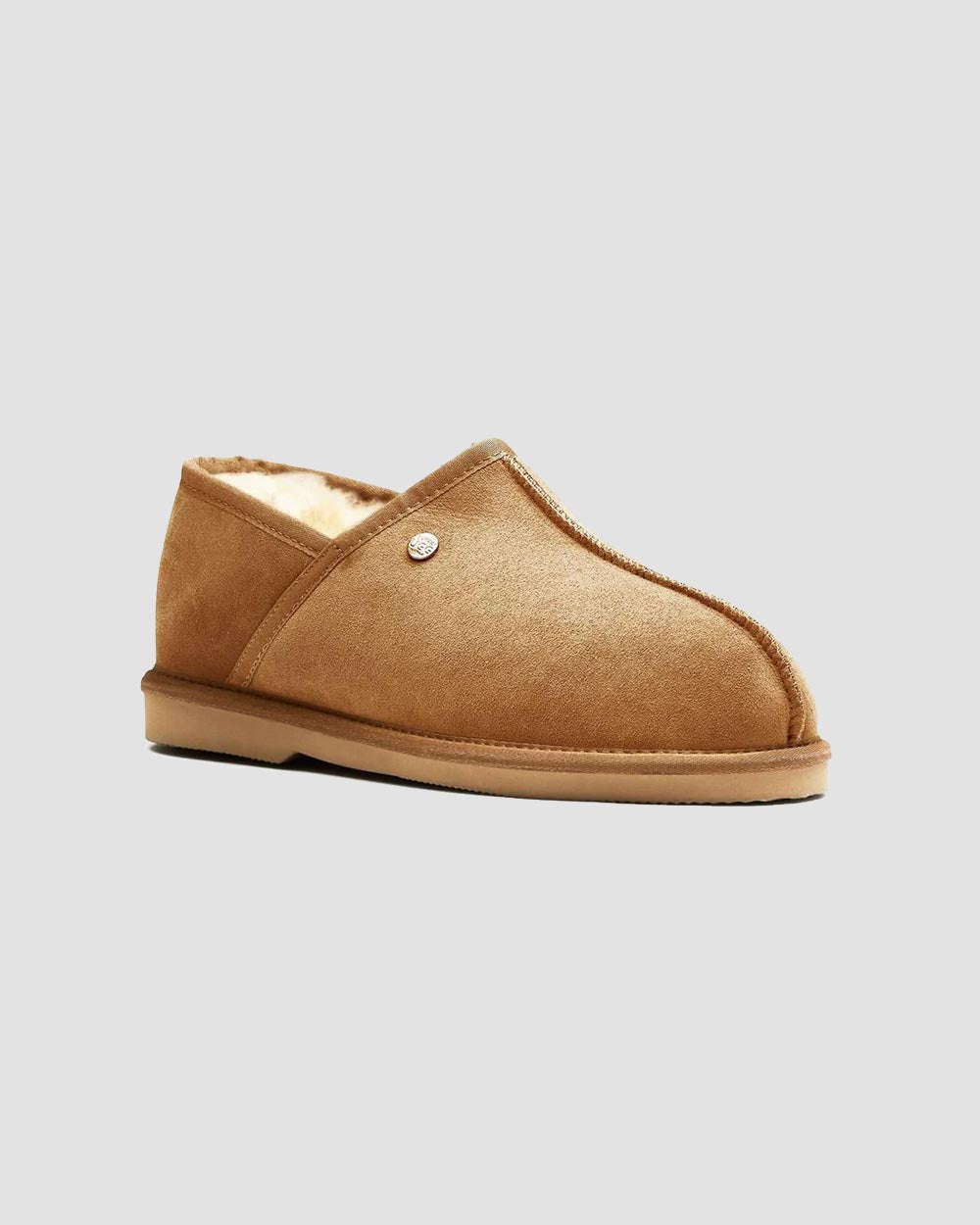sheepskin slippers chestnut angle