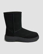 terrain short sheepskin boots black side
